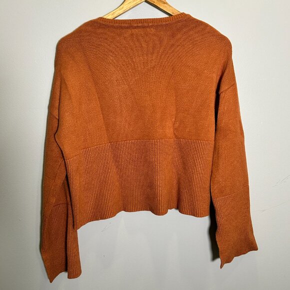 Sweewë Paris Cropped Orange Sweater - Small - Picture 5 of 7